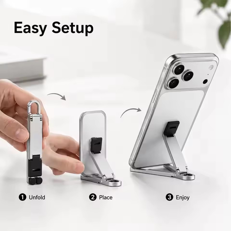 Foldable Keychain Phone Stand  - Taco Stand Holder recension och pris