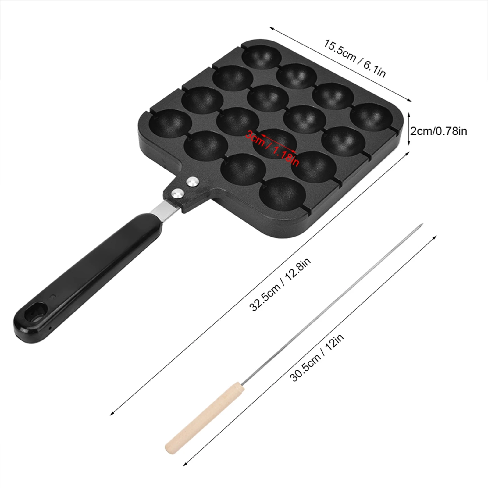 Non Stick Takoyaki Grill Pan P - Takoyaki Grill Plate recension och pris