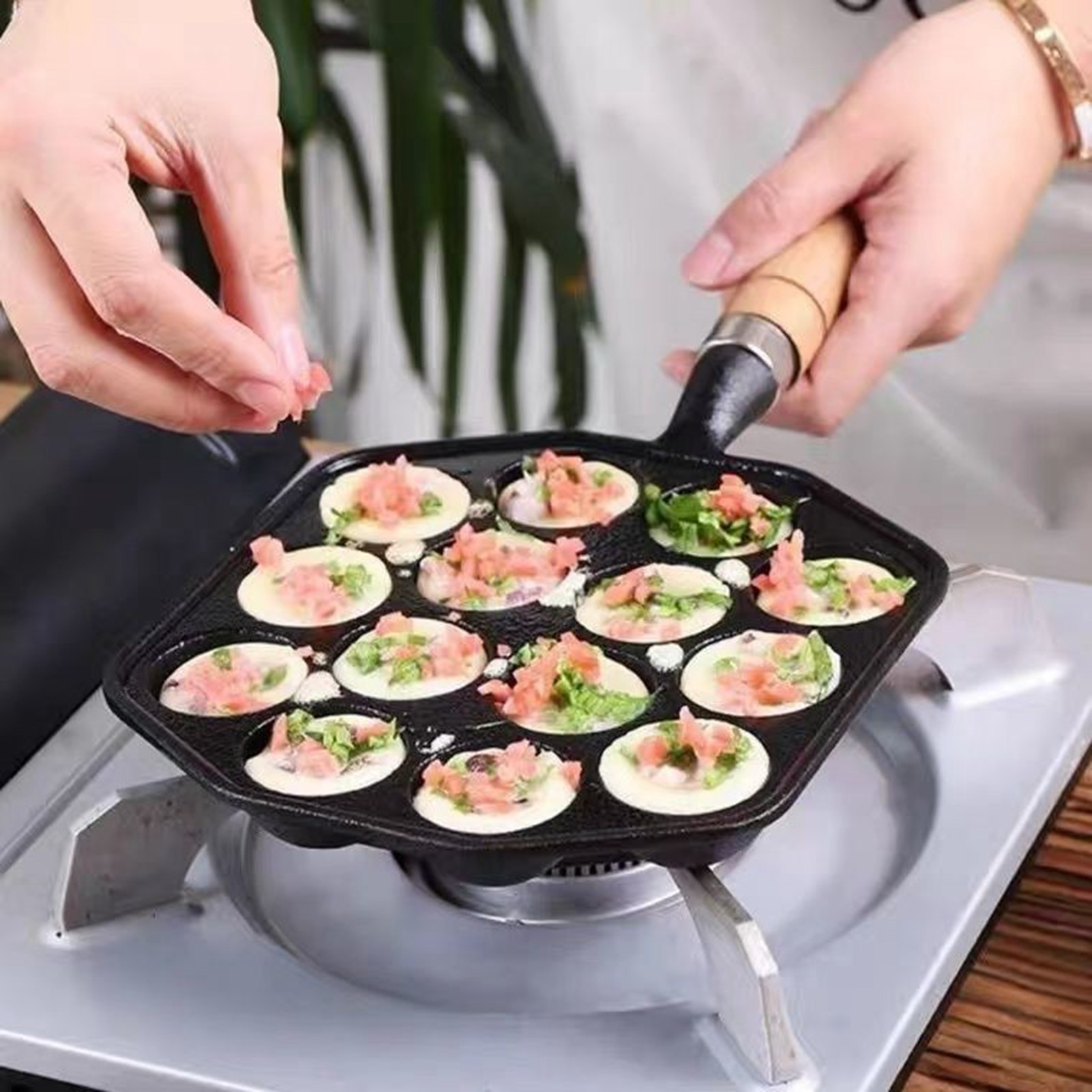 14 Holes Takoyaki Pan Nonstick - Takoyaki Grill Plate recension och pris
