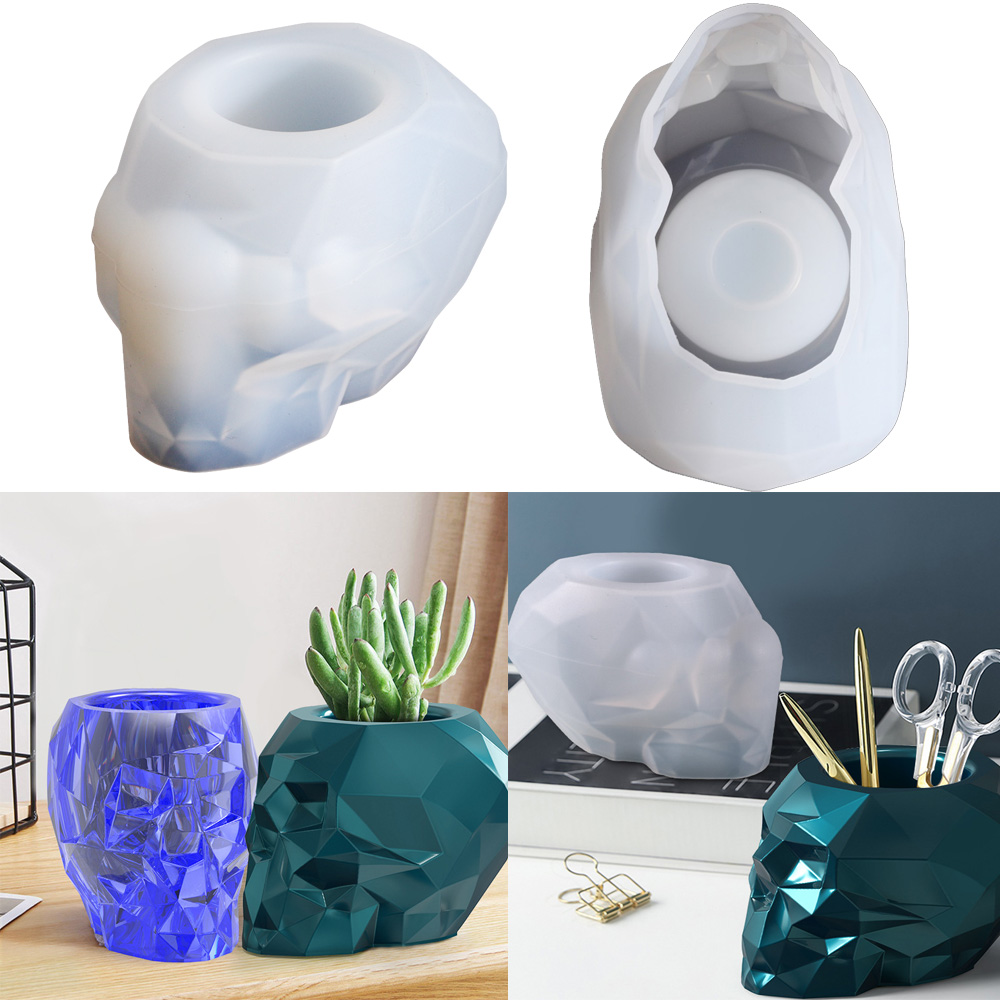 Skull Shape Mold Pen Holder Si - Potsticker Mold recension och pris