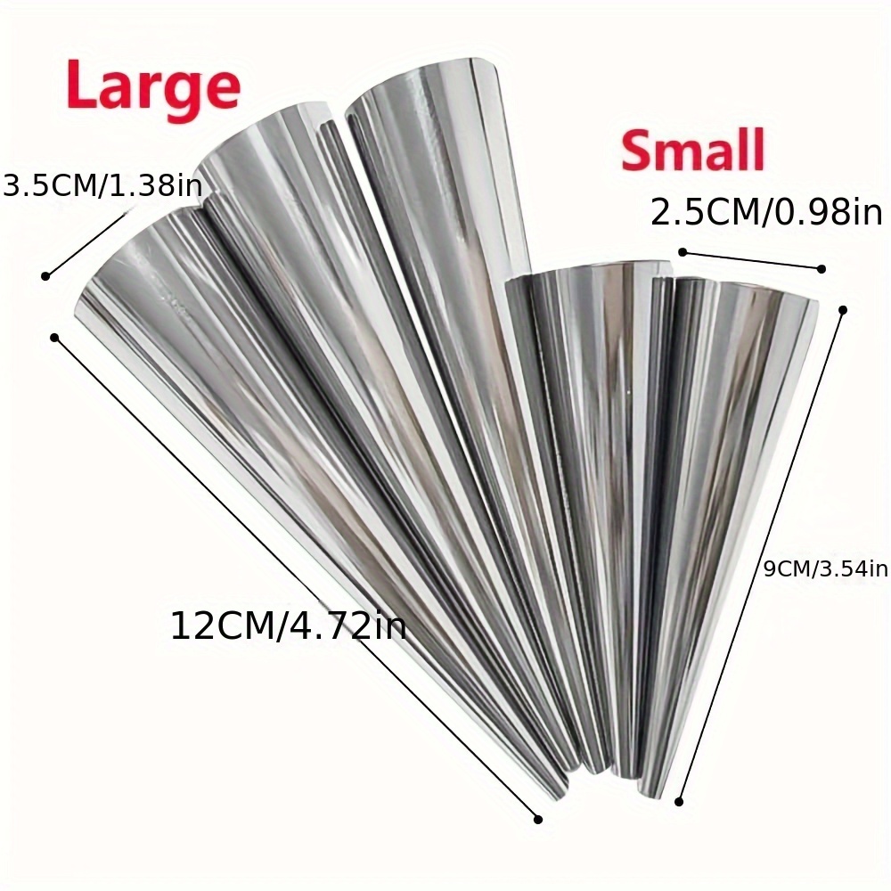 6pcs, Cone Roll Stainless Stee - Danish Pancake Pan recension och pris