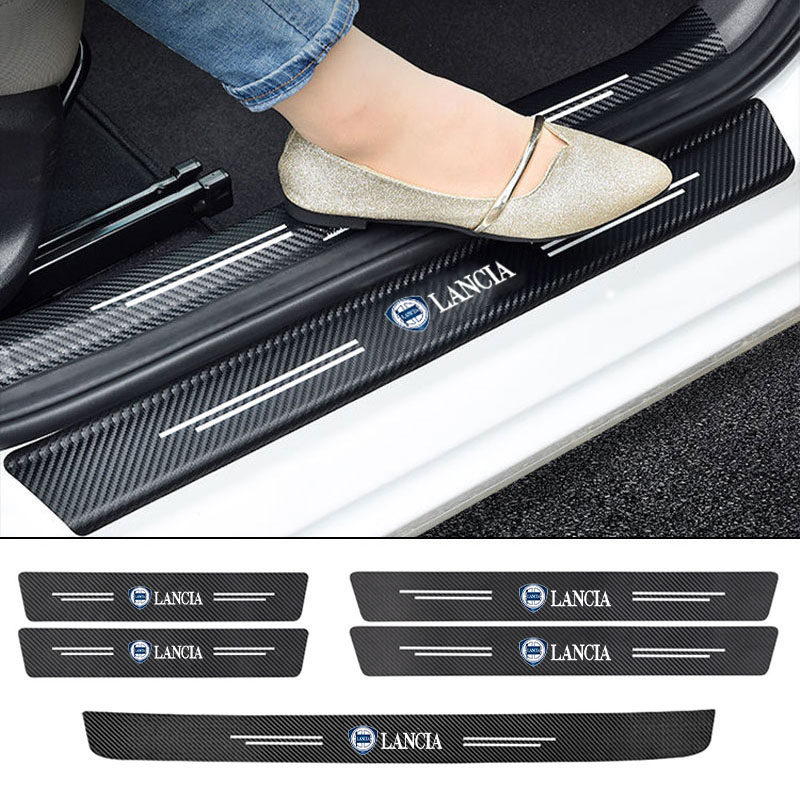 Leather Car Door Sill Plate Pr - Crepe Pan Carbon recension och pris