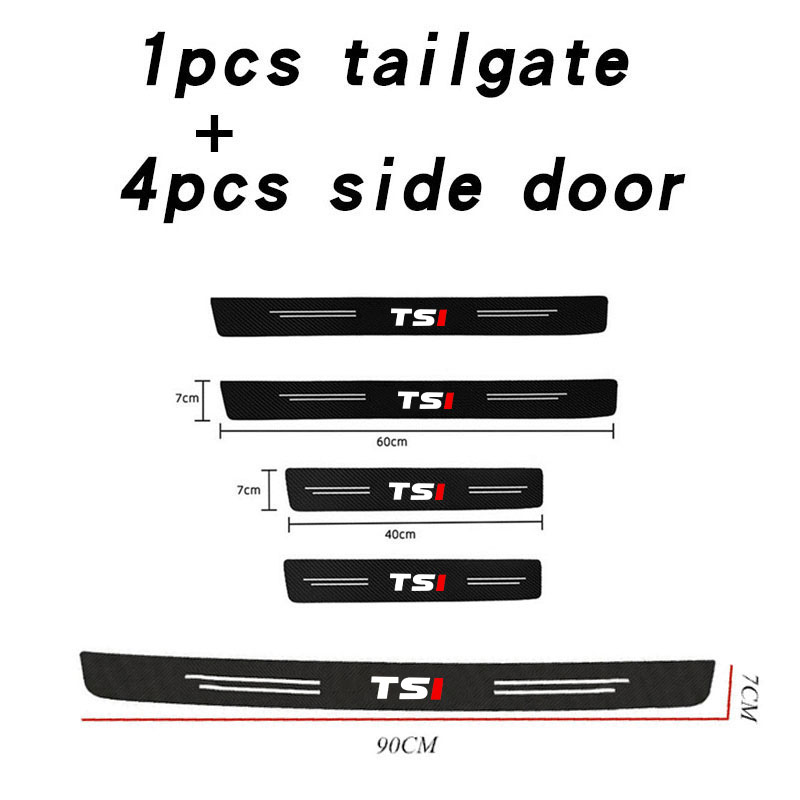 Car Door Sill Plate Protector  - Crepe Pan Carbon recension och pris